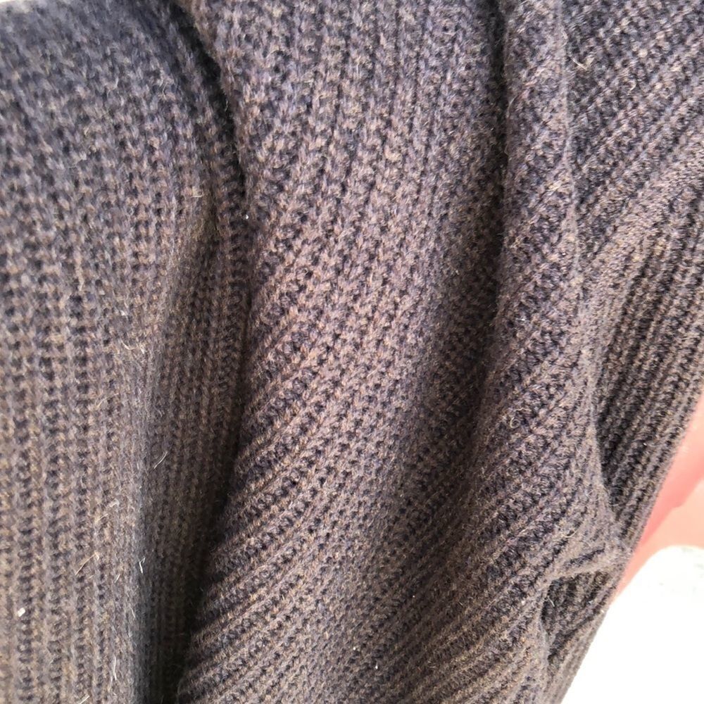 Lanai Cashmere/Wool Dark Brown Sweater - Picture 6 of 6
